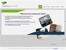 Tablet Screenshot of mediapartner.de